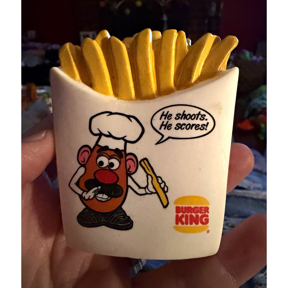 Hasbro Mr. Potato Head Burger King Kids Club French Fry Holder Toy 1998